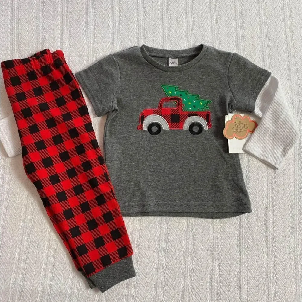 BABY ESSENTIAL Boys 18M Chirstmas 2 pc Outfit
